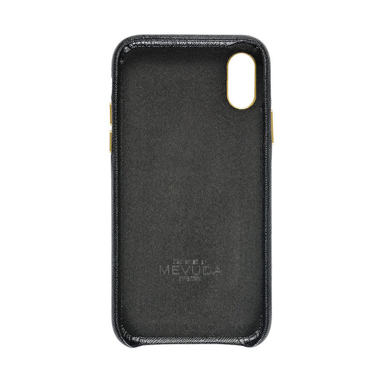Saffiano Leather Case for iPhone X